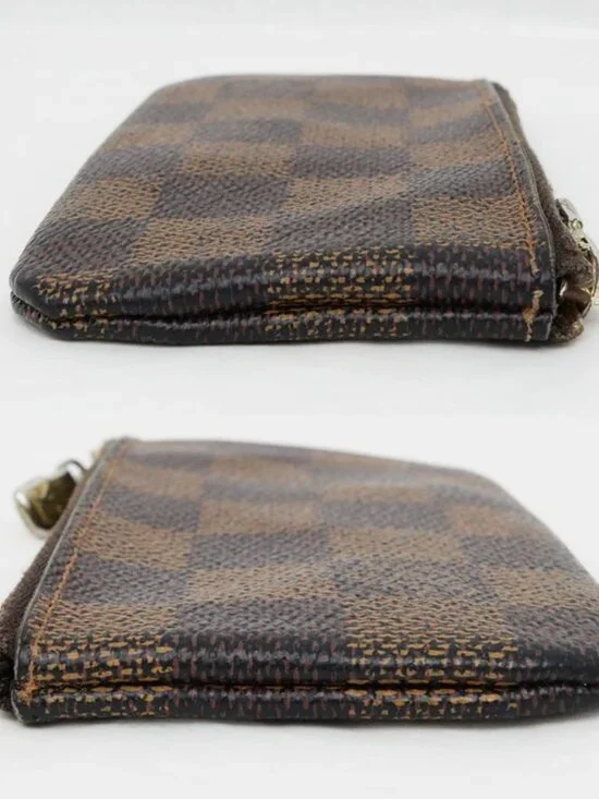 Louis Vuitton Pochette Cles Coin Case Key Ring Damier Brown - Picture 3 of 10